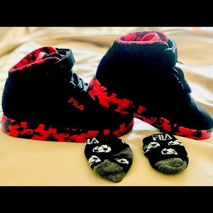 Fila Toddler Vulc 13 Mashup Children's Athletic Shoe (Black - Size 11- Toddler